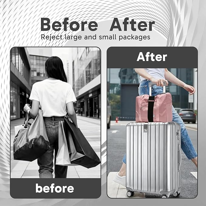 4 Pack Luggage Connector Straps Suitcases, Secure Bag Organization During, Luggage Straps to Connect Two Suitcases, ravel Essentials for Frequent Business Travelers and Family Vacations