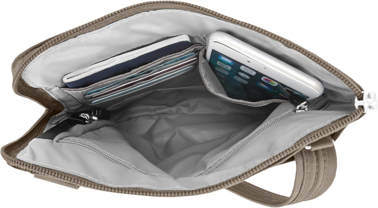 Travelon Anti-theft Classic Slim Double Zip Crossbody