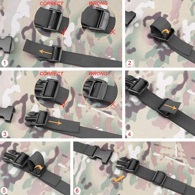 MAGARROW 78" x 1" Strap Buckle Packing Straps Adjustable 1-Inch Belt