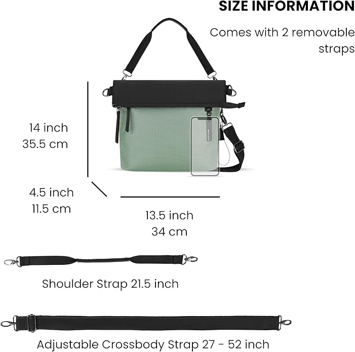 Sherpani Vale, Anti Theft Versatile Crossbody Bag, Fashion Tote Bag, Travel Shoulder Bag, Designer Handbag for Women