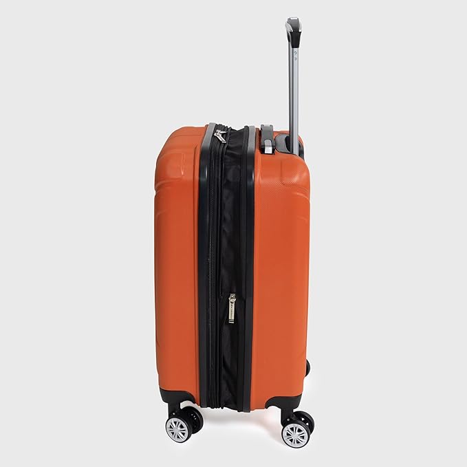 Ben Sherman Derby Spinner Travel Upright Luggage, Mandarin, 20-Inch Carry On