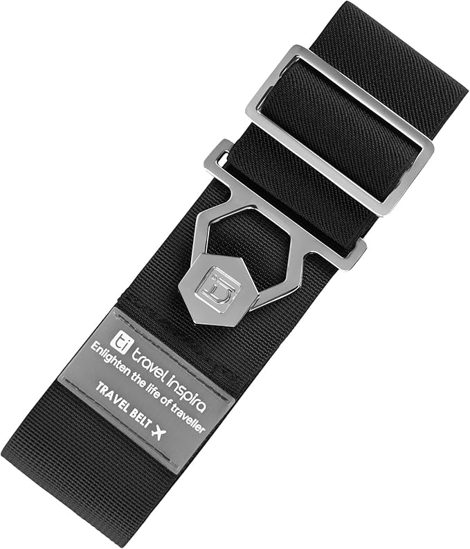 Travel Inspira Travel Belt for Luggage - Stylish & Easy-to-Use Elastic Strap for Suitcases & Carry-On Bags, Adjustable for Secure Travel