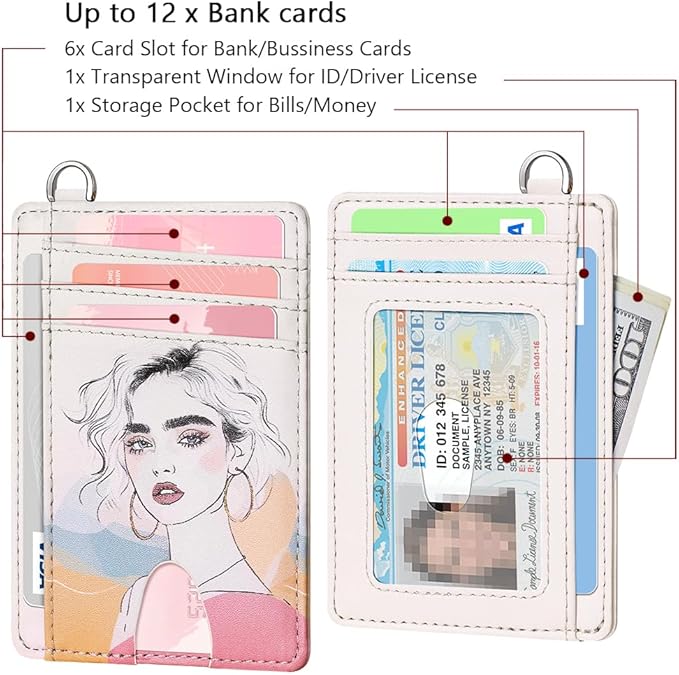 FurArt Slim Minimalist Wallet, Front Pocket Wallets, RFID Blocking, Credit Card Holder for Men