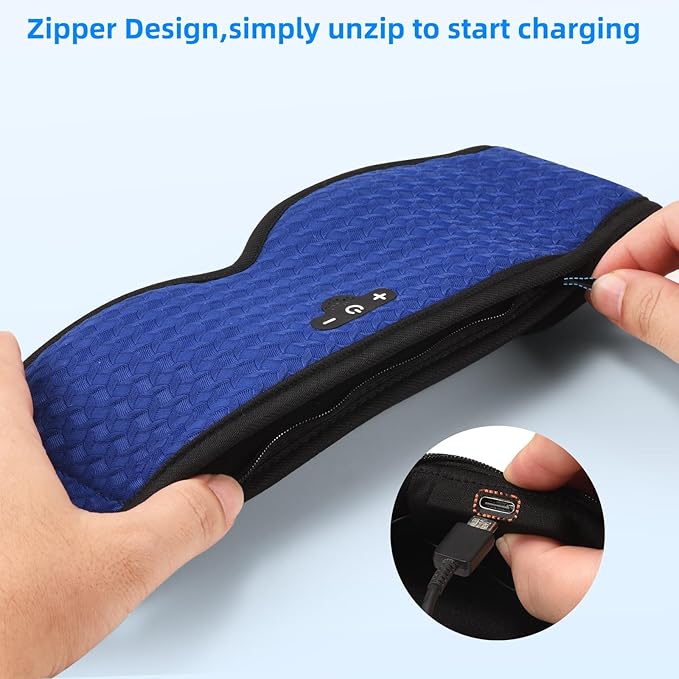 3D Sleep Mask with Bluetooth Headphones, Sleeping Headphones for Side Sleepers, Zero Eye Pressure, Adjustable Sleep Eye Mask, Ultra-Thin Stereo Speakers Perfect for Sleeping-Peacock Blue (Z-Dark Blue)