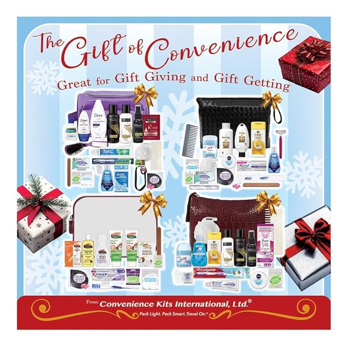 Convenience Kits International Women's Deluxe 10 Piece Kit with Travel Size TSA Compliant Essentials Featuring: Pantene Hair Products in Reusable Toiletry Zippered Bag