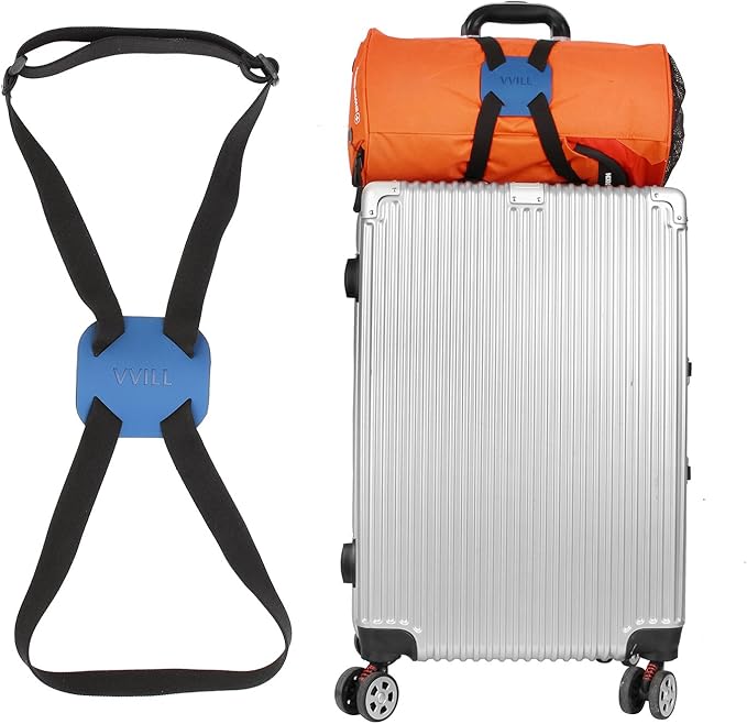 VVILL Bag Bungee, Luggage Straps Suitcase Adjustable Belt - Lightweight and Durable Travel Bag Accessories