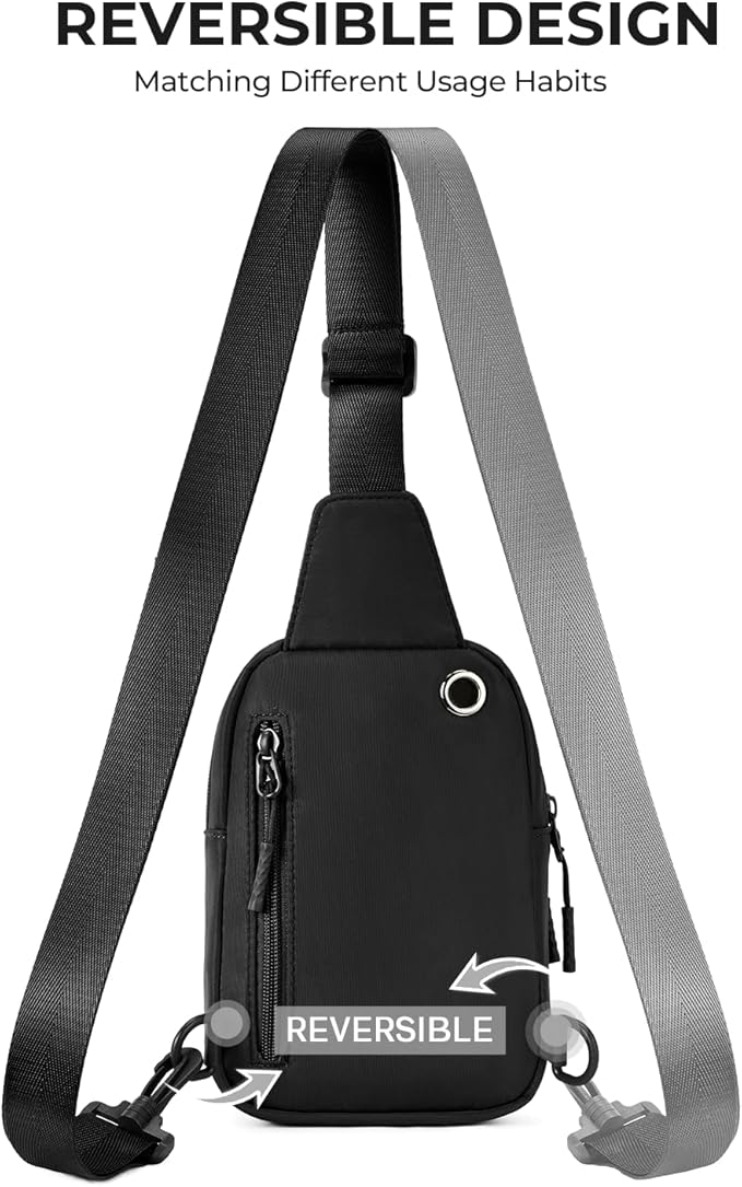 CHOLISS Small Sling Bag for Women and Men, Crossbody Bags Trendy Fanny Packs Chest Bag with Extended Strap