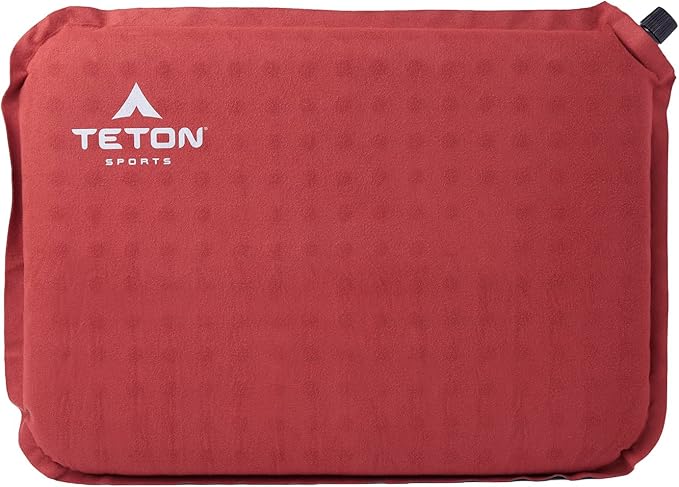 Teton Camping Seat Cushion; Stadium Seat; Office Chair; Car Pad; Inflatable, Redwood