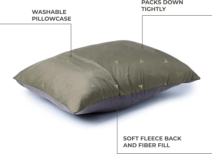 TETON Sports Camp Pillow; Great for Travel, Camping and Backpacking; Washable, Color