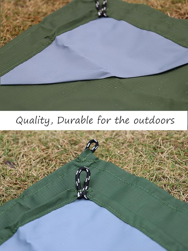 Orga'Neat Pocket Picnic Blanket, Sandproof Lightweight Pocket Camping Tarp, 55″x 60″ Foldable & Fits into Small Bag, Water Resistant Washable Quick Dry Compact Beach Mat for Outdoor Recreation