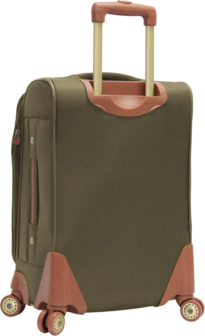 Pathfinder Carry-On Luggage with Spinner Wheels Softside Expandable 20-In Suitcase