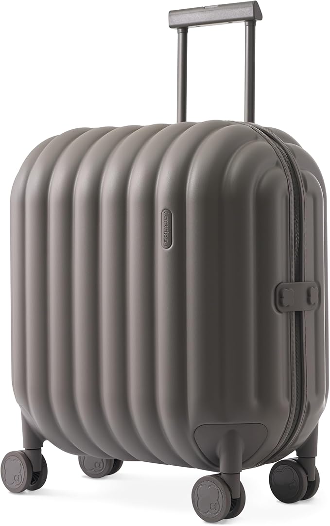 artrips Carry On Luggage 20 Inch for Business Travel & Short Trips, Italian-Inspired Lightweight Hard Shell Suitcase, German PC Matte Shell, Airline Approved, TSA Lock, Grey
