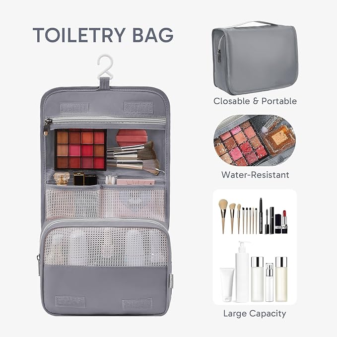 10 Set Packing Cubes for Travel, Gifts for Women Mom,Anti-Tearing Suitcase Organizer for Luggage with Shoe & Hanging Toiletry Bag,OlarHike Vacation Essentials & Accessories for Cruise Ship