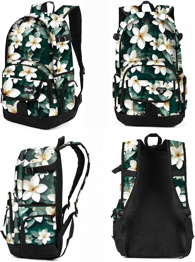 rickyh style School Backpack Travel Bag for Men & Women Lightweight College Back Pack with Laptop Compartmen