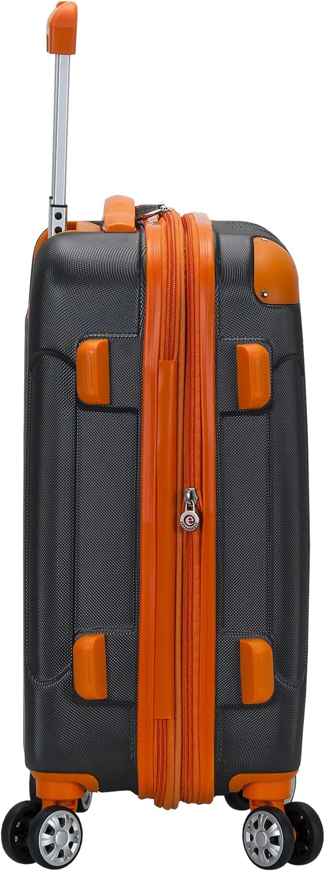 Rockland London Hardside Spinner Wheel Luggage, Charcoal, Carry-On 20-Inch