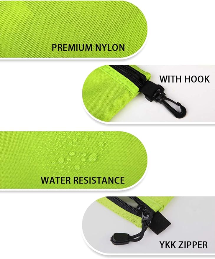 GOX Small Toiletry Bag for Men Bulk Cosmetic Bag Dopp Kit Carry On Zipper Pouch Organization Nylon Small Packing Sack Water Repellent