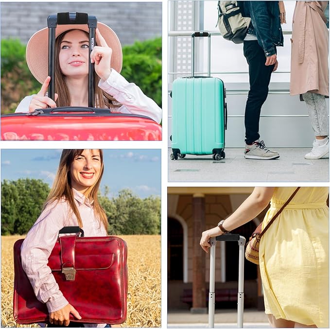 2 Pcs Luggage Handle Wraps Soft Suitcase Handle Wraps Luggage Identifiers Luggage Handle Covers Luggage Markers Luggage Handle Grips Wraps for Travel Suitcase Trolley Case