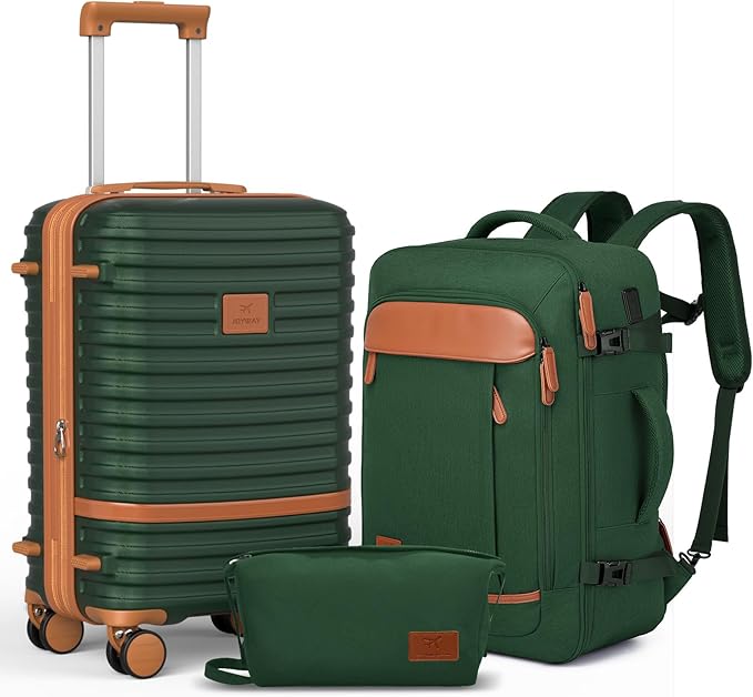 Joyway Expandable Carry on Luggage Sets Airline Approved, Lightweight Hard Shell 20 Inch Carry-on Suitcase with Spinner Wheels