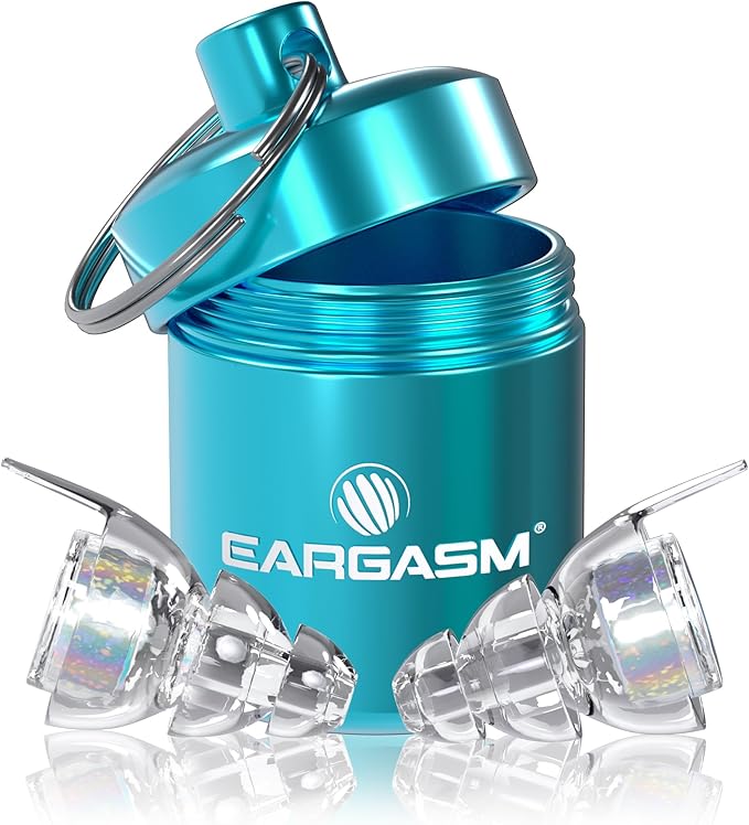 Eargasm High Fidelity Supernova Iridescent Earplugs for Concerts, Festivals, Musicians, Night-Life, Motorcycle Hearing Protection - Reusable Ear Plugs for High Fidelity Noise Reduction up to 21 dB