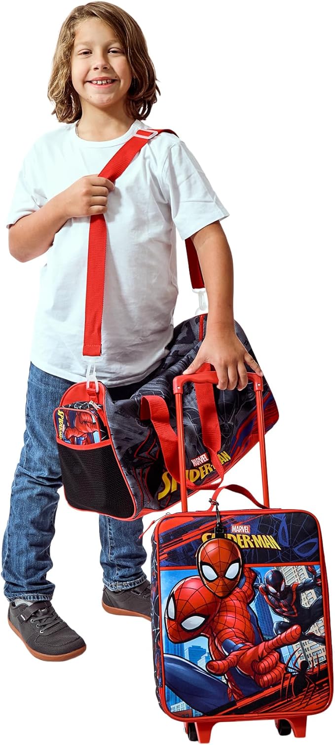 Bioworld Spider-Man & Miles Morales 4-Piece Youth Travel Set