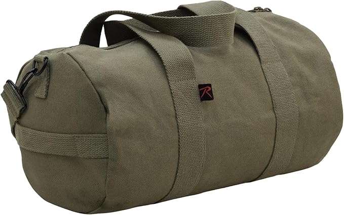 Rothco Heavy-Duty Canvas Shoulder Duffle Bag - Rugged Travel Gym Gear Equipment Bag