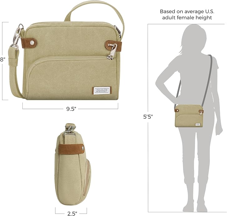 Travelon Anti-Theft Heritage Small Crossbody Bag