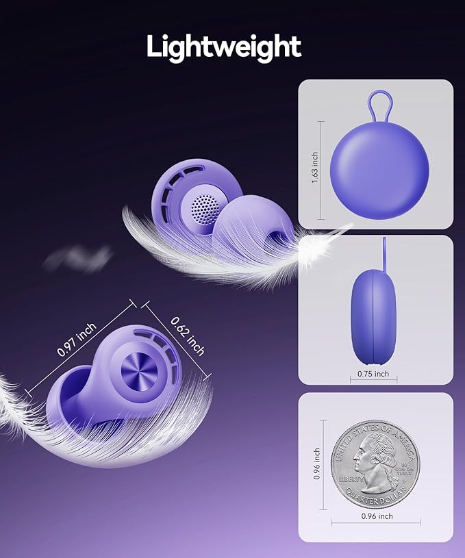 Ear Plugs for Sleeping 50dB Earplugs Noise Cancelling Ear Plugs for Noise Reduction Concerts Soft Reusable Silicone Earplugs for Snoring Side Sleepers Shooting Airplanes with 7 Eartips Case Dark Blue