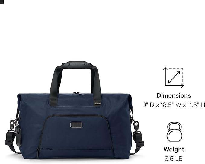 TUMI - Alpha Double Expansion Duffel - Business & Weekend Travel Duffel Bag - Designed for Durability & Functionality