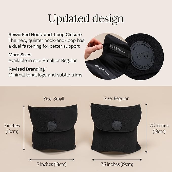 trtl Travel Pillow 2.0 – Scientifically Proven Super Soft Travel Pillow with Premium Head & Neck Support – for Airplane Travel – Machine Washable – Lightweight & Compact – Jet Black