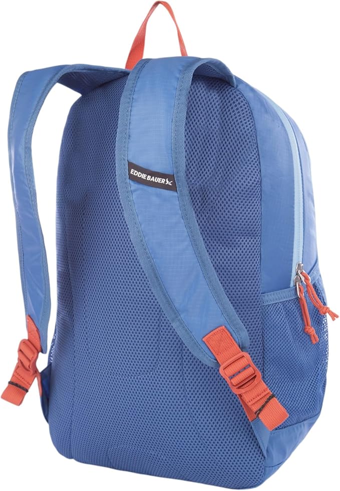 Eddie Bauer Stowaway Packable Backpack | Travel | Outdoor | Lightweight | Foldable | Durable | Ripstop Polyester | 30L - Coast Blue