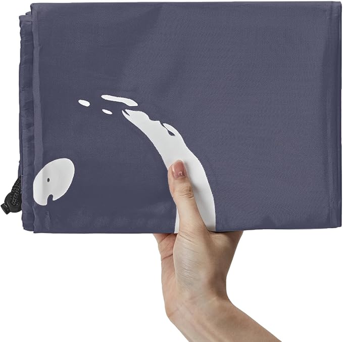 HOMEST 2 Pack XL Wash Me Travel Laundry Bag, Dirty Clothes Organizer, Large Enough to Hold 4 Loads of Laundry, Easy Fit a Laundry Hamper or Basket, Grey