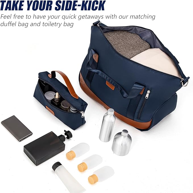 Luggage Sets 5 Piece with TSA Lock Spinner Wheels, Unisex Hard Case ABS Suitcase Set, Hardshell Lightweight Waterproof Travel Hardside Suitcases with Wheels for Women Men, Dark Blue