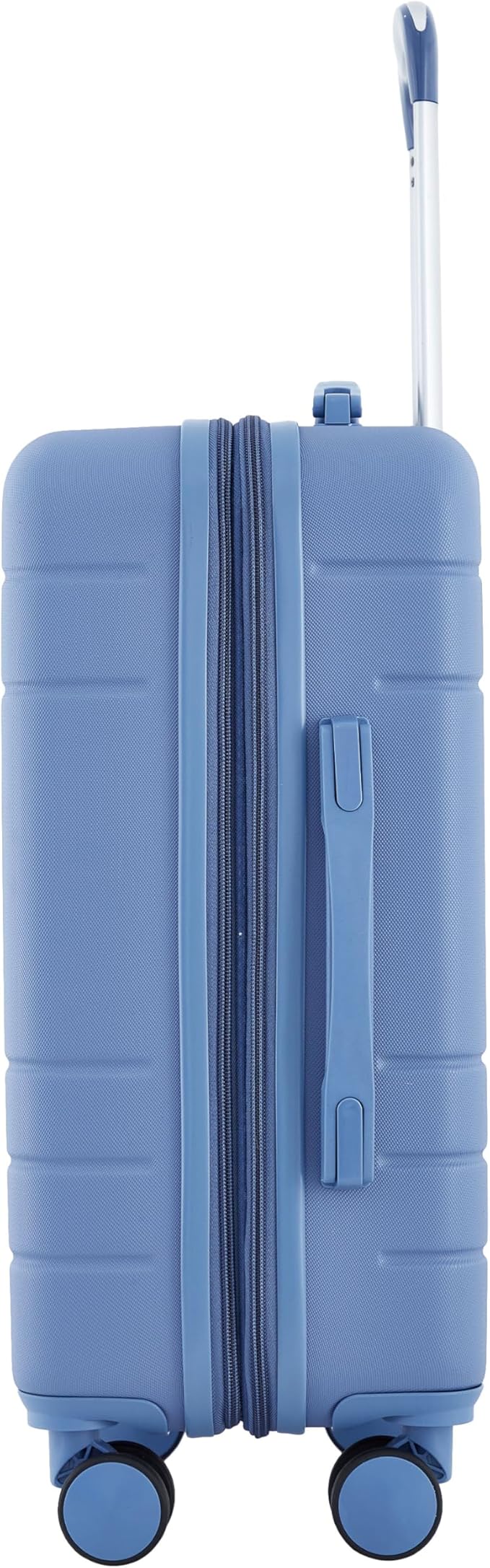 French Connection St. Martin Carry-On Luggage with Cup Holder/USB Ports, Stormy Blue