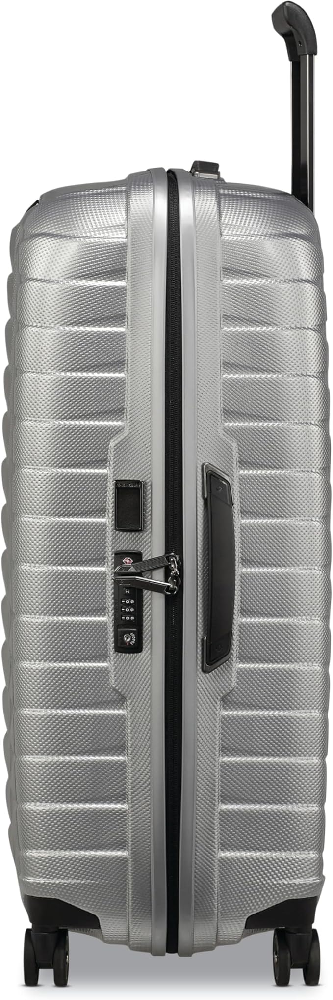 Samsonite Proxis X-Large Hardside Luggage with Dual Spinner Wheels - Innovative Roxkin™ Lightweight Shell With Ultimate Durability- Includes TSA Lock, Ergonomic Telescoping Handle -Silver