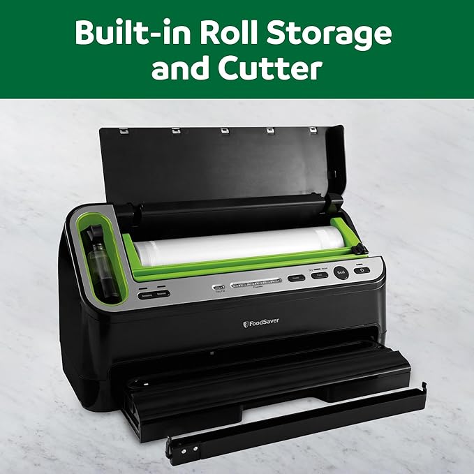 FoodSaver V4400 2-in-1 Vacuum Sealer Machine with Automatic Vacuum Sealer Bag Detection and Starter Kit