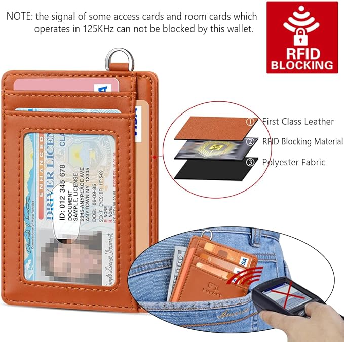 FurArt Slim Minimalist Wallet, Front Pocket Wallets, RFID Blocking, Credit Card Holder for Men