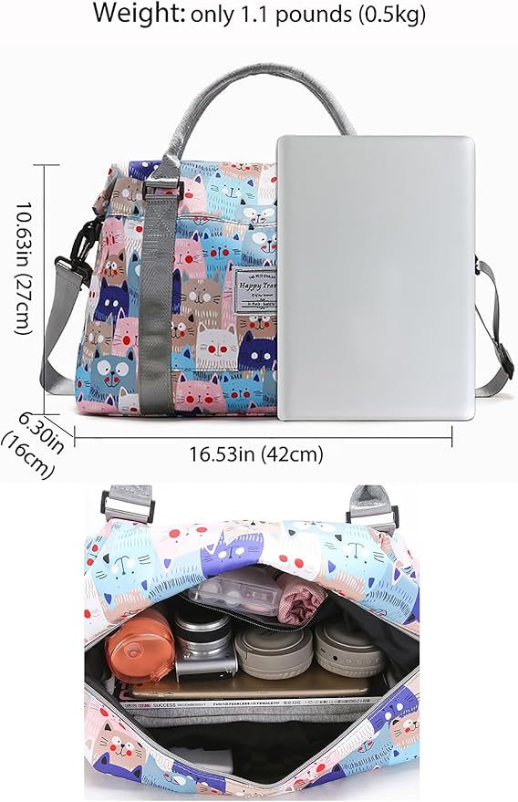 Travel Duffle Bag Weekender Overnight Bag Gym Tote with Dry and Wet Separated Pocket for Women Girls Shoulder Workout Duffel Bag Water Resistant (black)