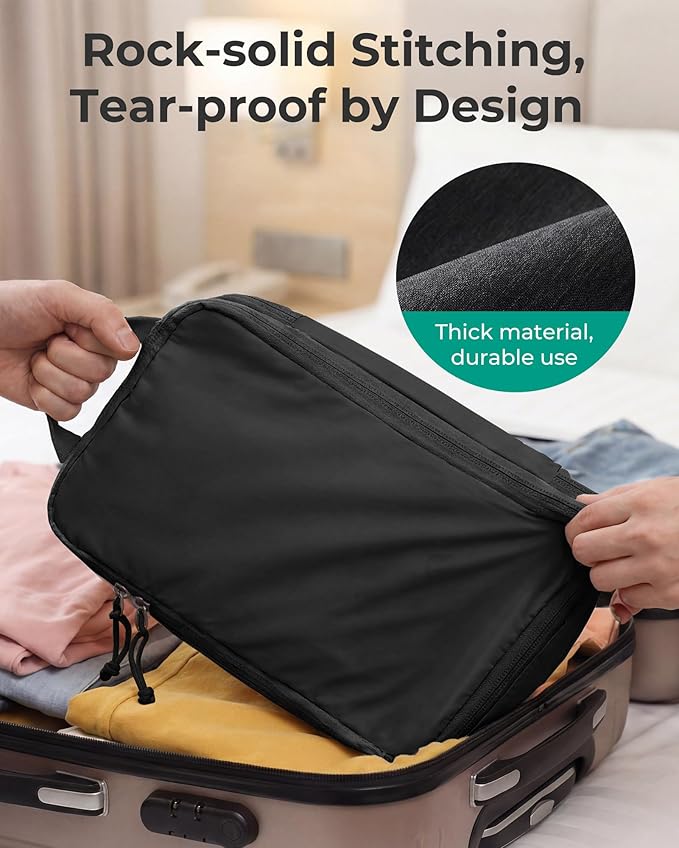 BAGSMART 6 Set /4 Set/2 Set Compression Packing Cubes for Travel, Lightweight Luggage Organizer Bags, Durable Space Saver Bags Travel Essentials