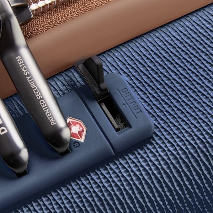 DELSEY PARIS Chatelet Air 2.0 Hardside Luggage with Spinner Wheels, Navy Blue, Carry on Plus 20 Inch