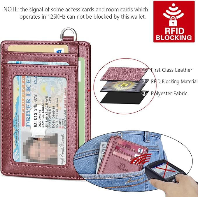 FurArt Slim Minimalist Wallet, Front Pocket Wallets, RFID Blocking, Credit Card Holder for Men