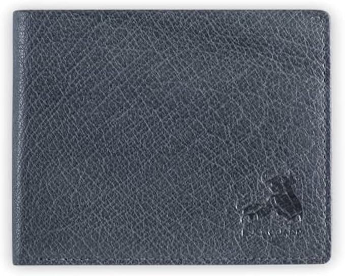 BULL GUARD Buffalo Leather Wallets for Men with RFID Blocking, Flip UP ID Window, Bifold Durable Quality Design