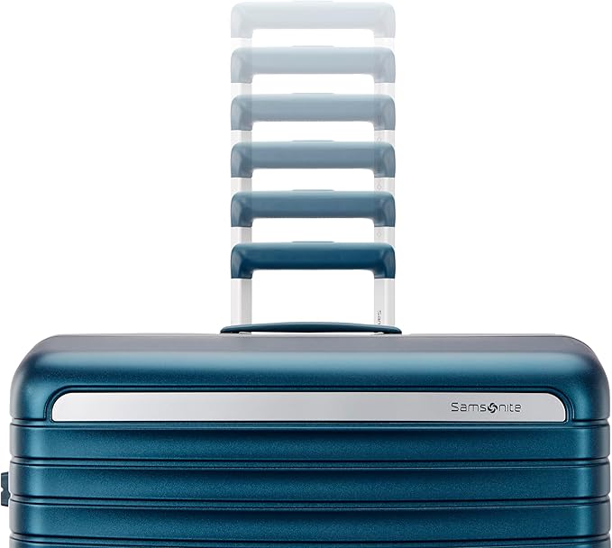 Framelock Max 21” Carry-On Hardshell Zipperless Luggage - Highly Secure Integrated Eazylock™ Mechanism - RightHeight™ Adjustable Handle System - 360° Spinner Wheels - Airline Approved - Emerald Teal