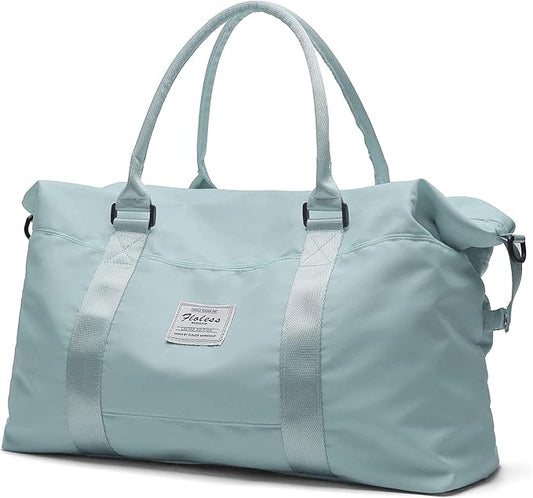 HYC00 Travel Duffel Bag,Carry-on Overnight Weekender Bags for Women,Sports Tote Gym Bag with Wet Pocket