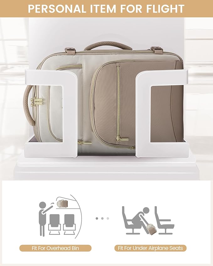 LOVEVOOK Travel Essentials Carry on Backpack 40L Travel Backpack for Women Men,Waterproof TSA Personal Item Travels Bag Airline Flight Approved,Large Carry on Luggage Laptop Backpack with Packing Cube