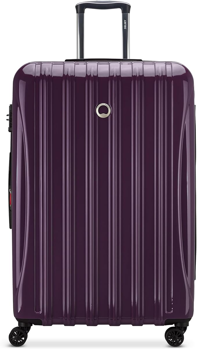 DELSEY PARIS Helium Aero Hardside Expandable Luggage with Spinner Wheels, Plum, 2-Piece Set (21/28)