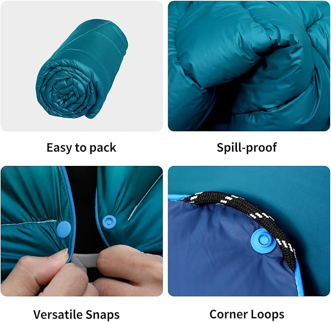 Camping Blanket,MINI Puffy Blanket Lightweight Windproof Water Resistant for Outdoors,Hiking,Beach,Car,Picnic,Stadium