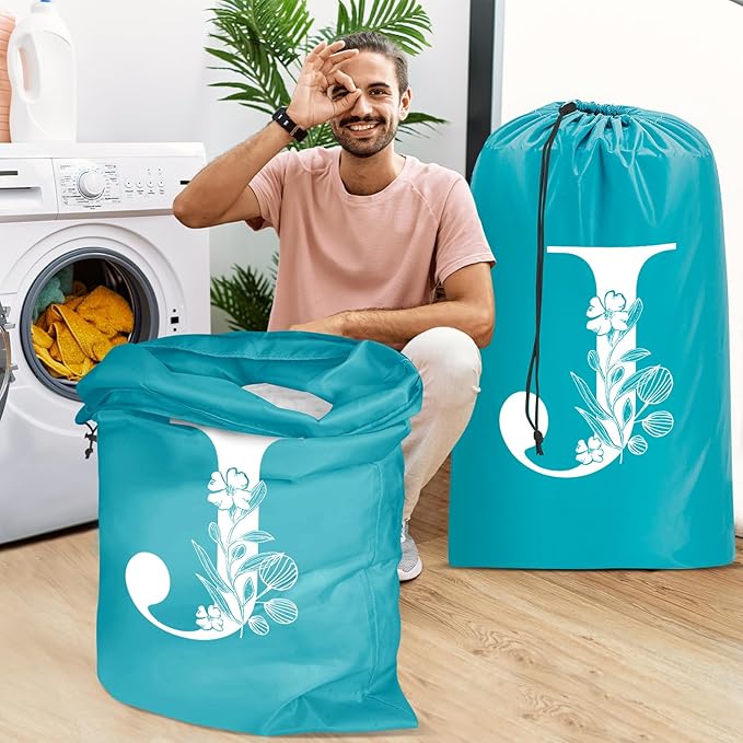Sylfairy 2 Pack Extra Large Travel Laundry Bag, Dirty Clothes Organizer with Drawstring,Heavy Duty Travel Laundry Bags
