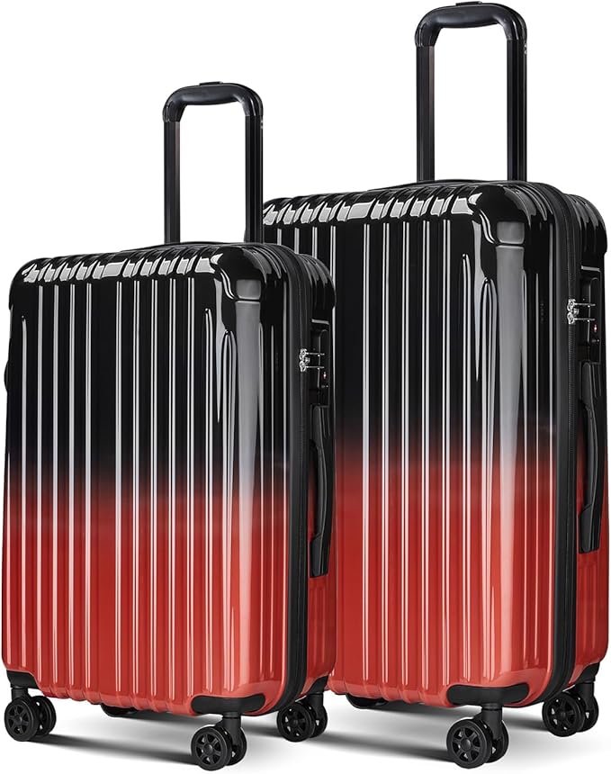 Carry on Luggage - Airline Approved Suitcases with Spinner Wheels, Built-In TSA Lock，Hard Shell Expandable Suitcases