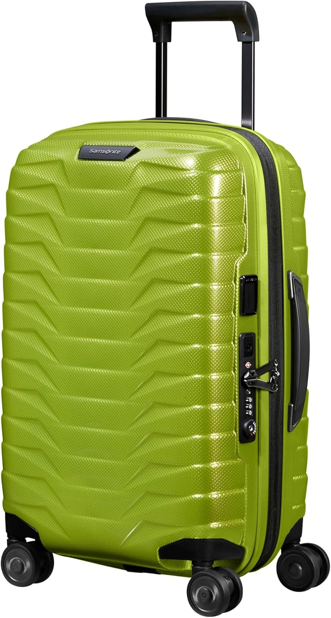 Samsonite Proxis Global Carry-On Hardside Luggage with Dual Spinner Wheels, Airline Approved - Innovative Roxkin™ Lightweight Shell With Ultimate Durability- TSA Lock, Telescopic Handle - Lime