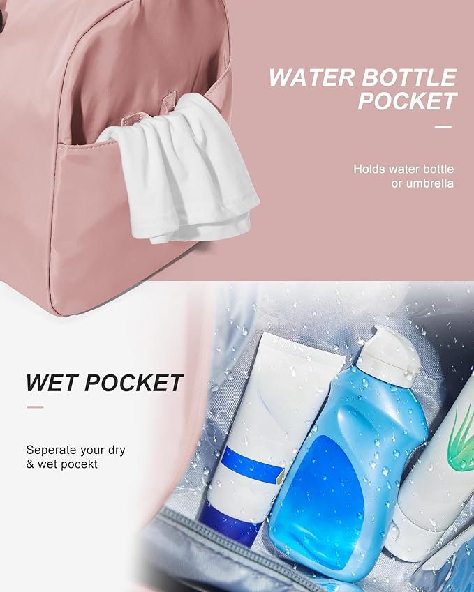 Gym Bag Womens,Travel Duffel Carry on Bag Sport Tote Bag Weekend Overnight Bag